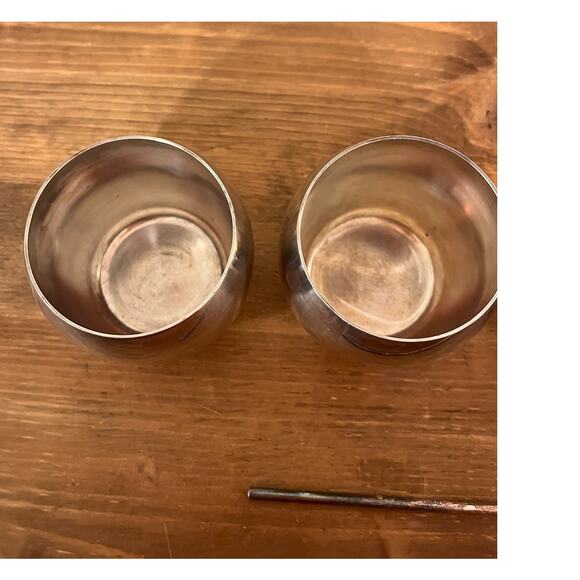 Poole EPCA Silverplate Punch Set 6pc #834 #837 Bowl Cups Swizzle Stick Vtg MCM - Picture 12 of 13